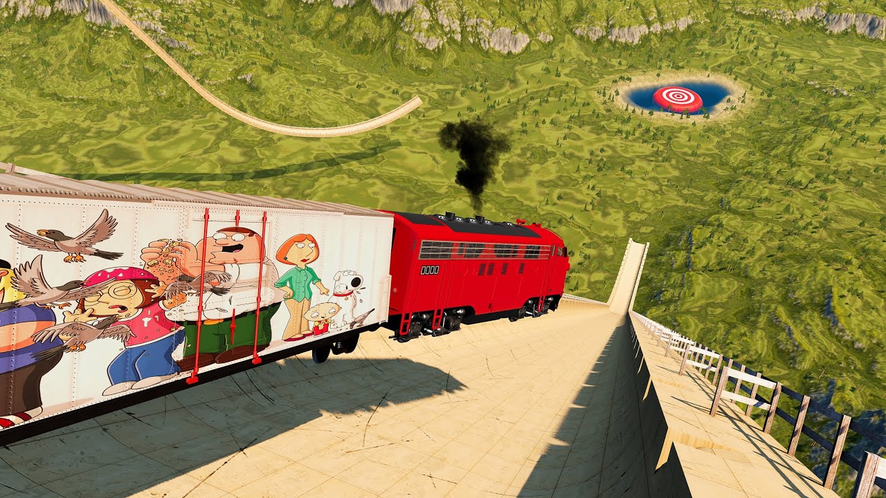🚂💥Train vs GTA 5 Ramp Jump Crashes BeamNG.Drive | Part-4