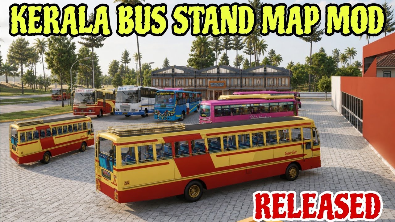 KERALA BUS STAND MAP MOD RELEASED|BUS SIMULATOR INDONESIA 4.5.1