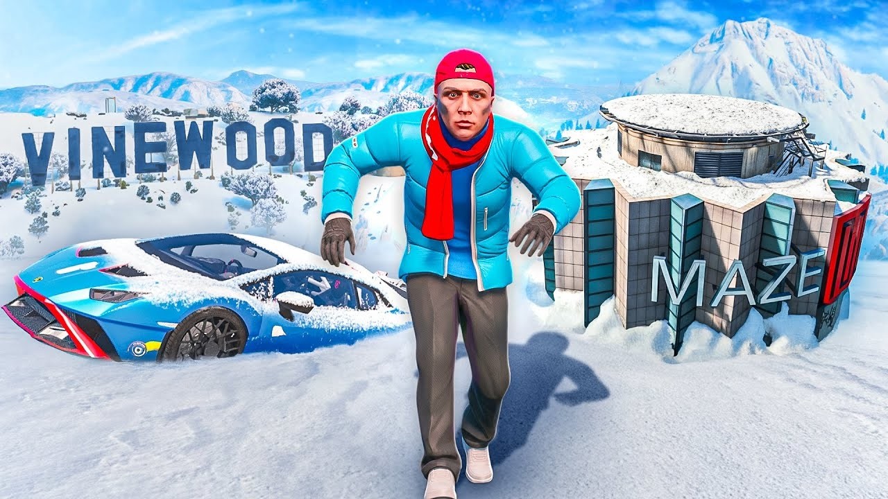 T&ocirc;i Đ&atilde; Sống S&oacute;t Qua Cơn B&Atilde;O TUYẾT Lớn Nhất Trong GTA 5! (Mod)🏂❄️