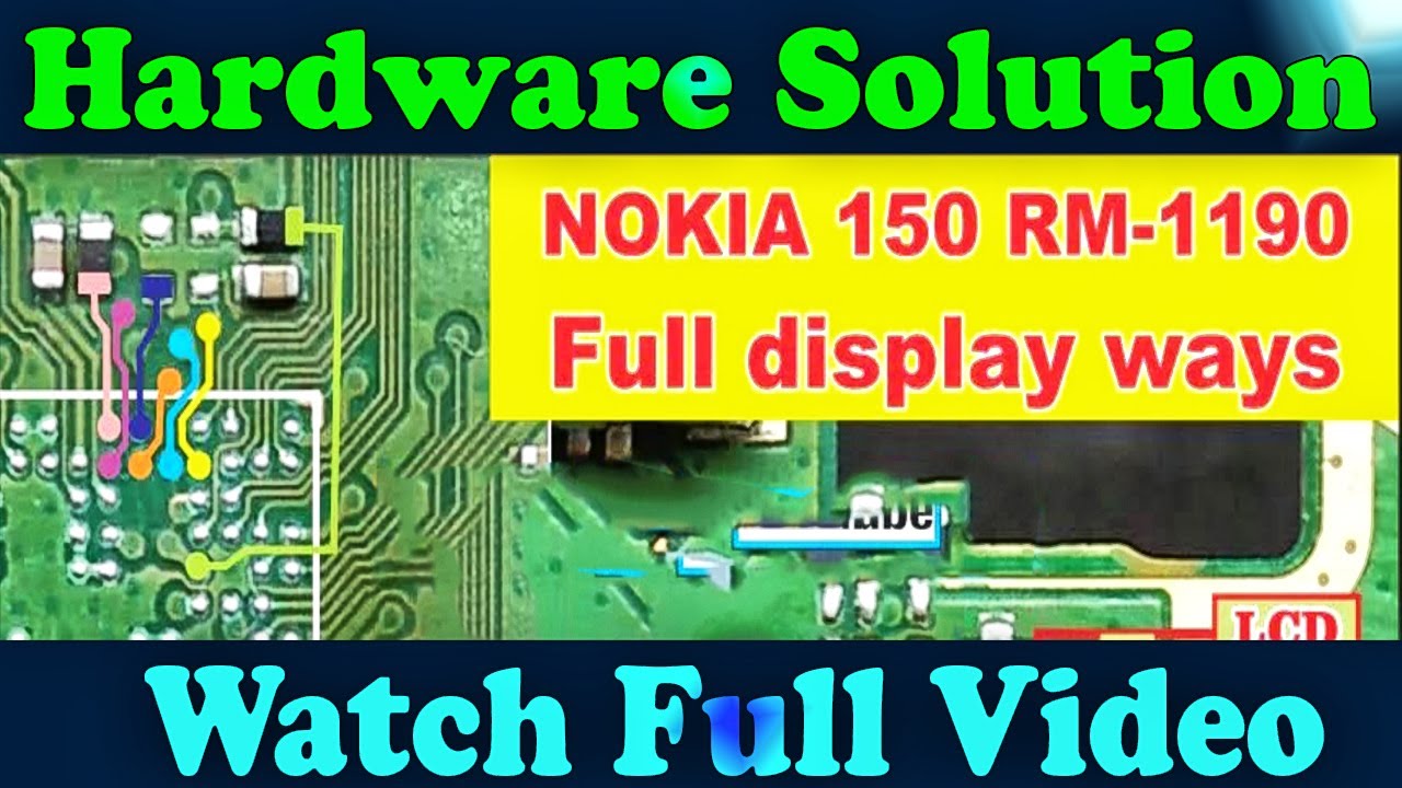 Nokia 150 RM-1190 Display+Light NOT Working Problem Repair Jumper Ways #GSM_Free_Equipment