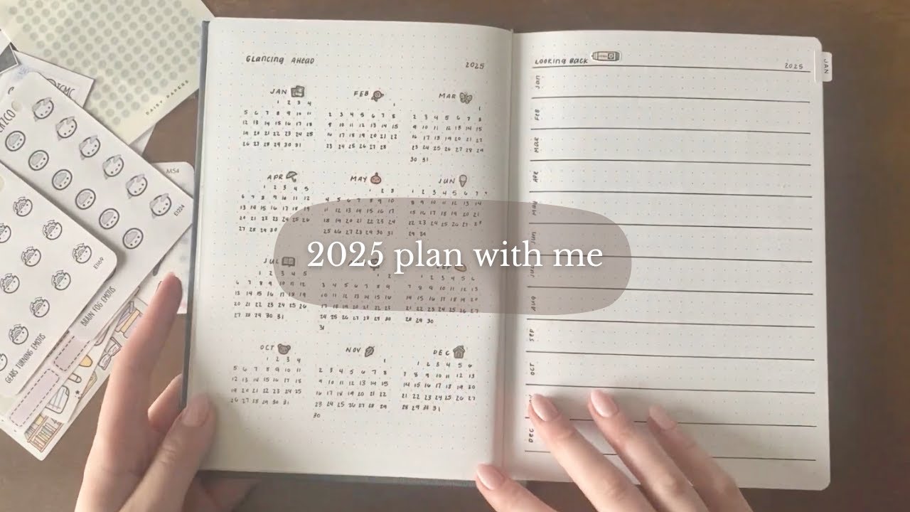2025 plan with me | new bullet journal | January set up