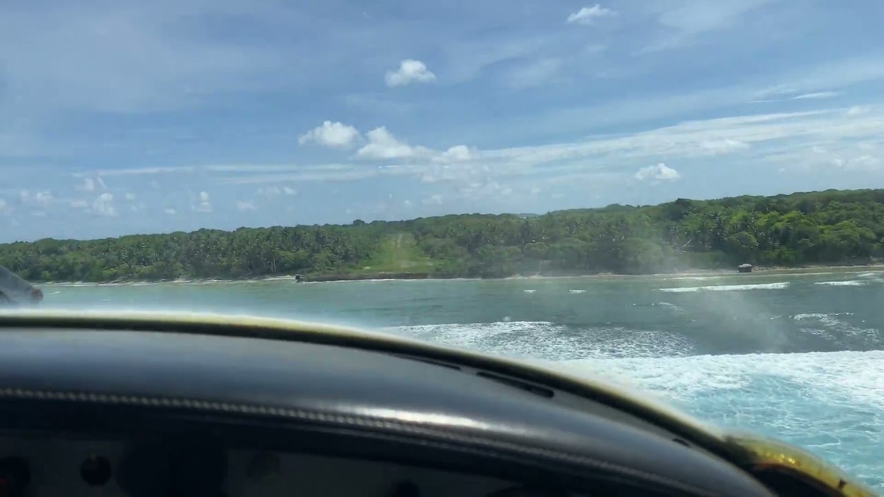 Landing on Woleai Atoll