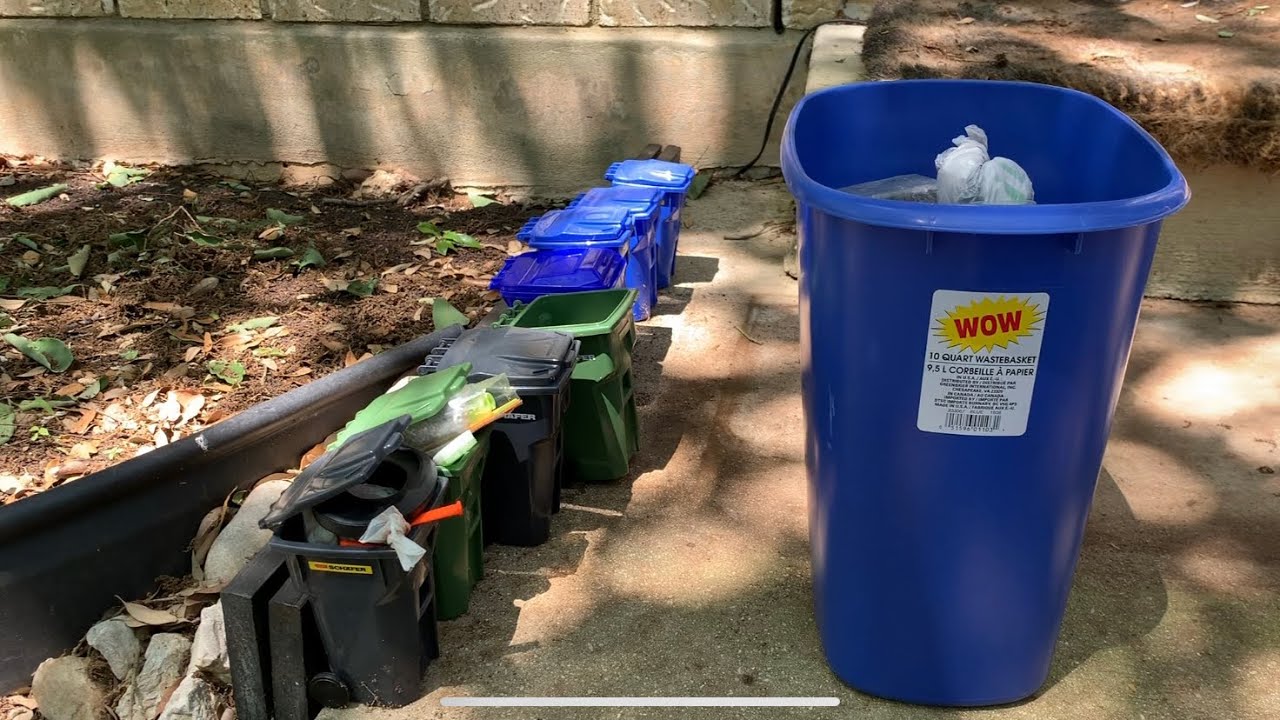 Trash and Recycle Pickup With Mini Bins
