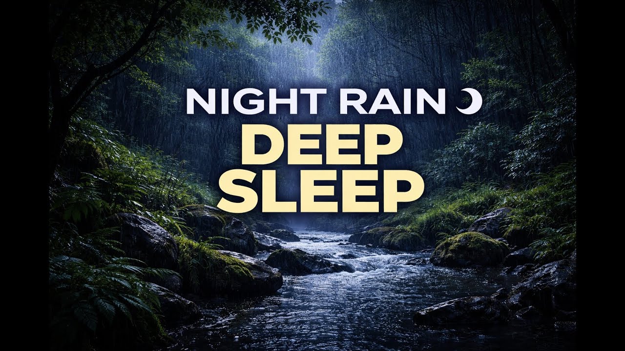 Night Rain for Deep Sleep 🌙 | Continuous Sound for Insomnia