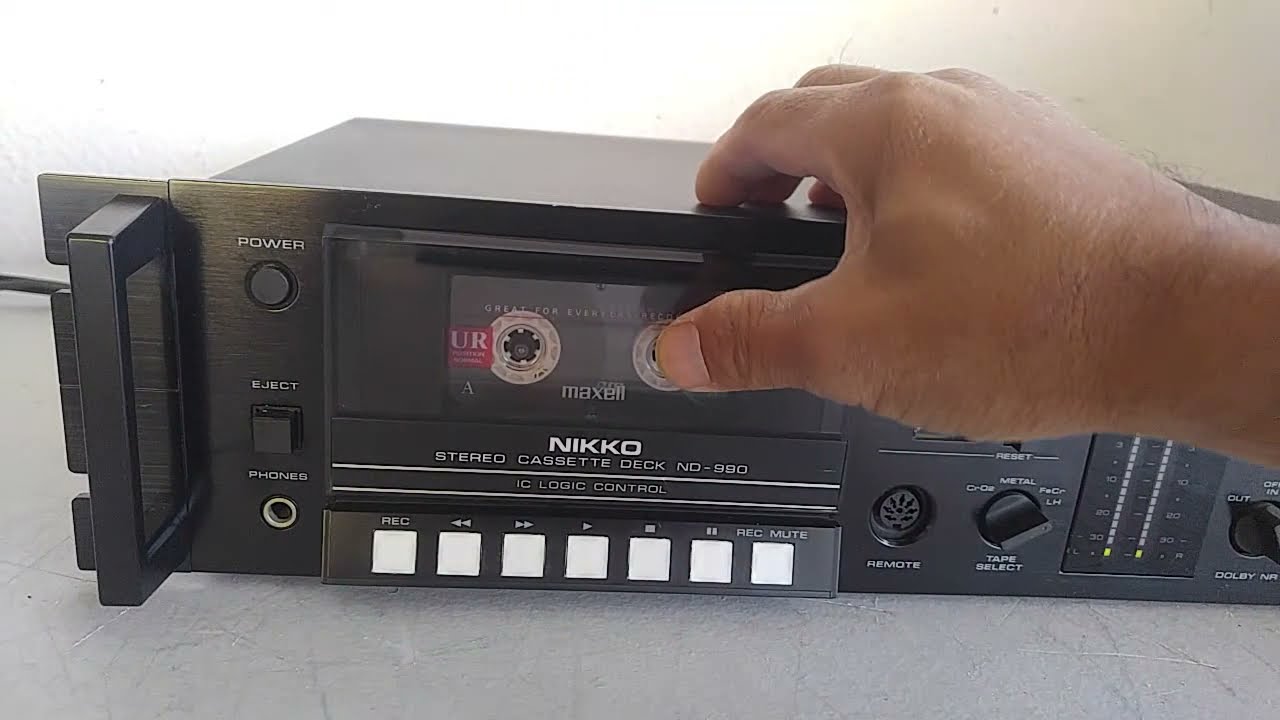 Vintage Nikko ND-990 High-end Home Stereo Cassette Tape Deck Demo
