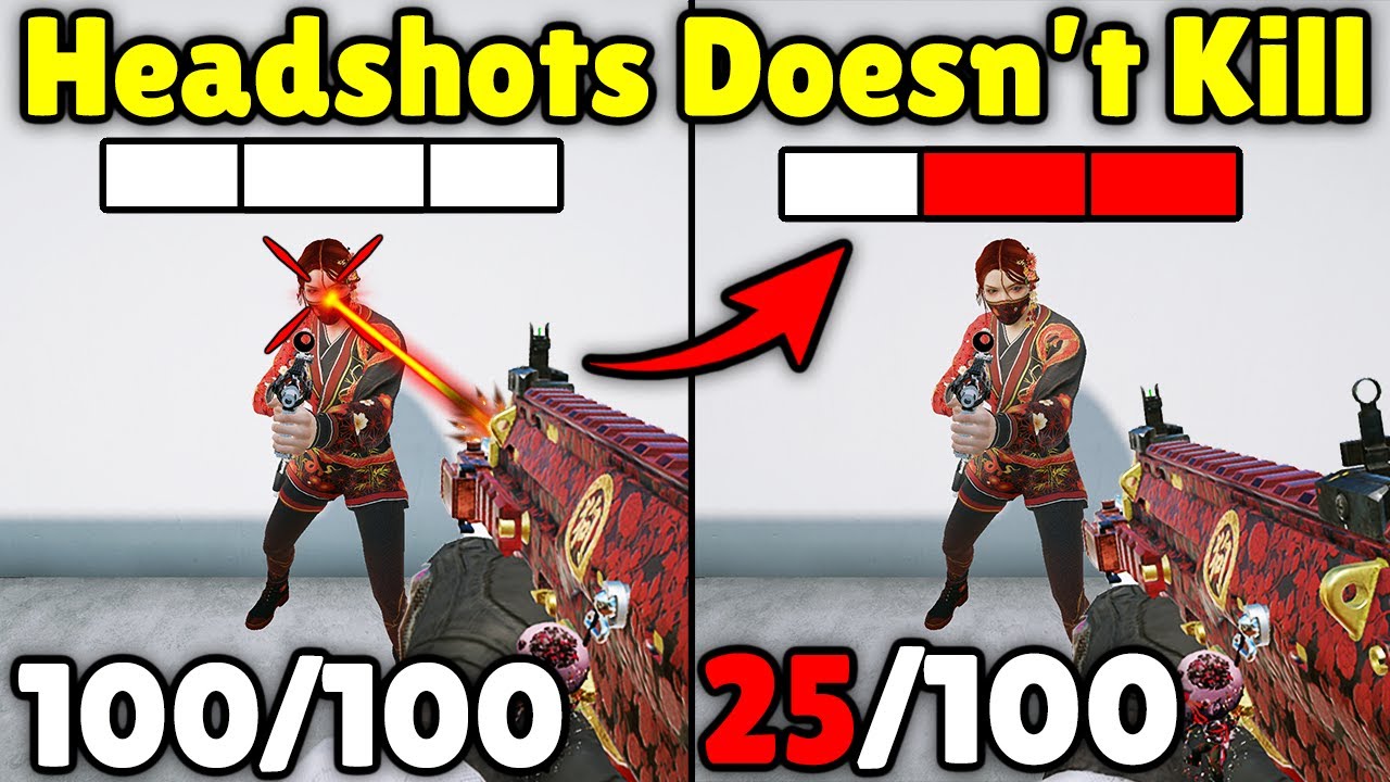 These Weapons NO LONGER ONE-SHOT HEADSHOT Always! - Rainbow Six Siege