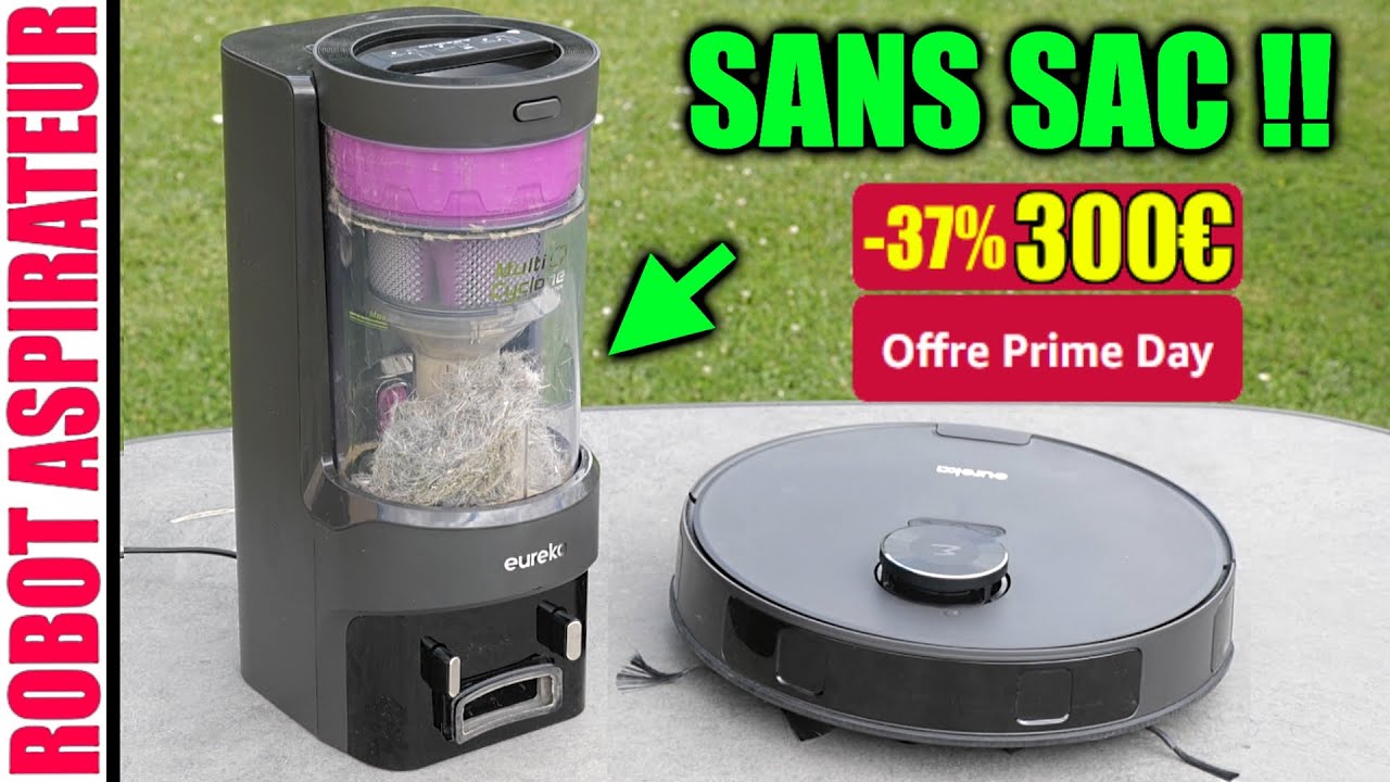 Eureka E10s un Robot Aspirateur Laveur avec station d'aspiration sans sacs !!!