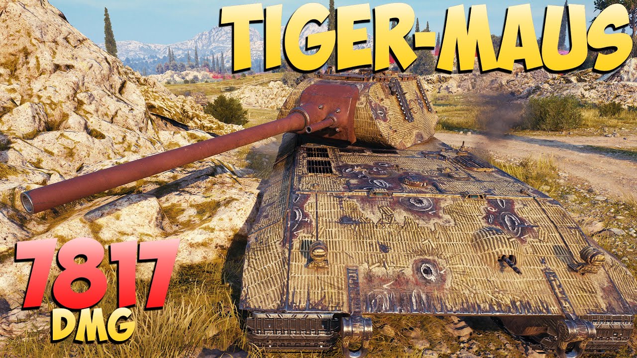 Tiger-Maus - 6 Kills 7.8K DMG - На турбине! - Мир Танков