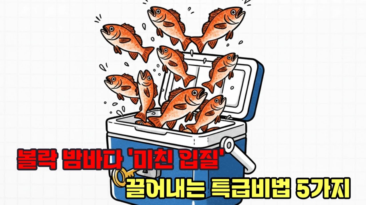 볼락! 밤바다에서 '미친 입질'을 끌어내는 초특급 비법 대공개!