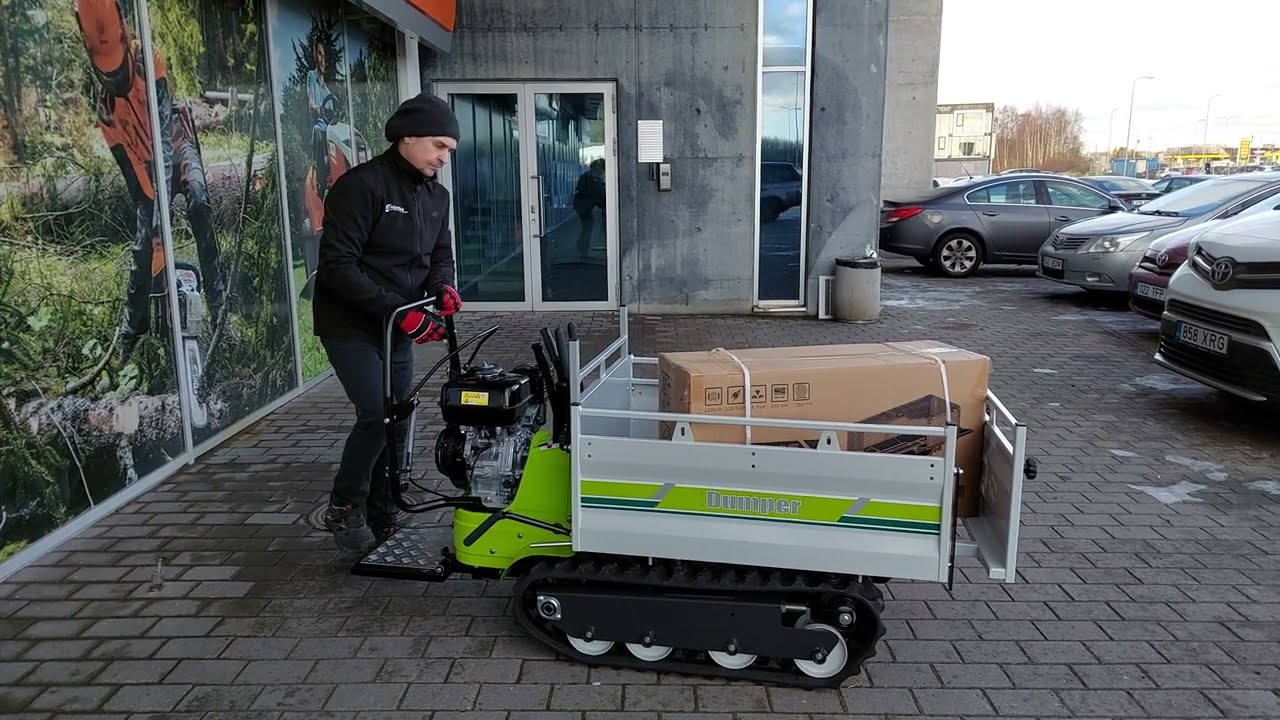 Motoriseeritud roomikutega käru Grillo Dumper 507