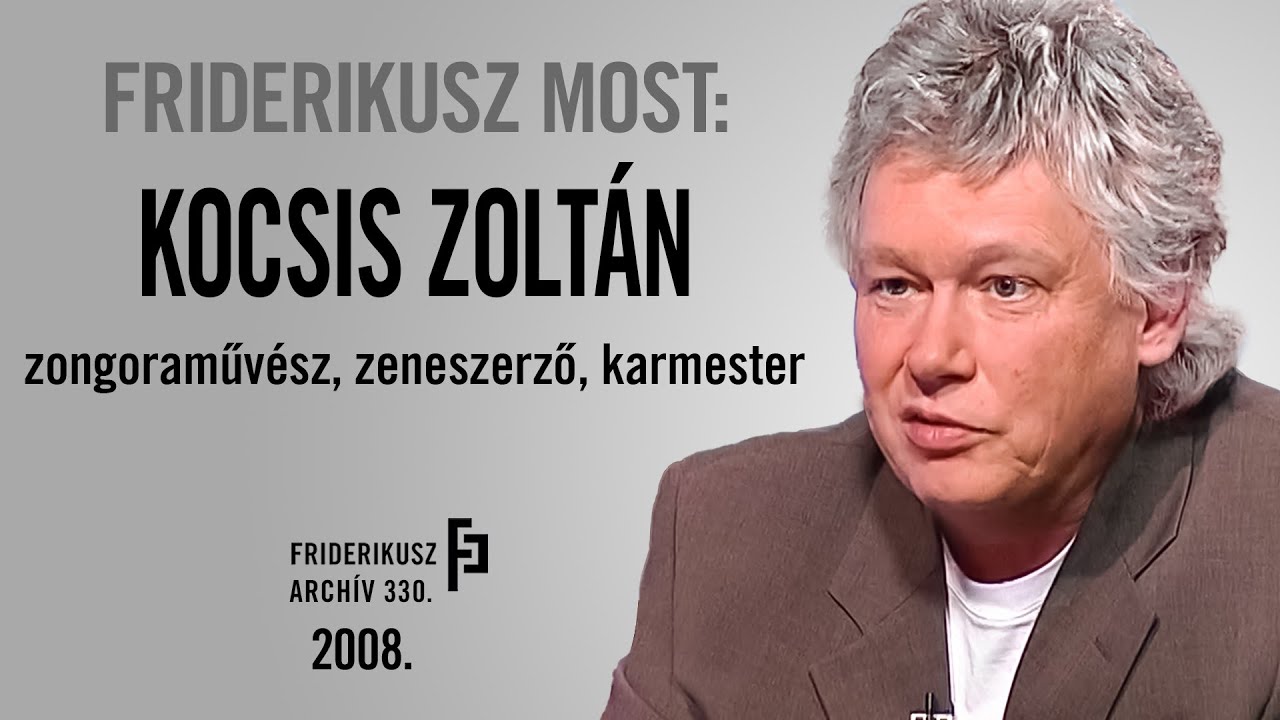 FRIDERIKUSZ MOST: PORTÉINTERJÚ KOCSIS ZOLTÁN ZONGORAMŰVÉSSZEL, 2008. /// Friderikusz Archív 330.