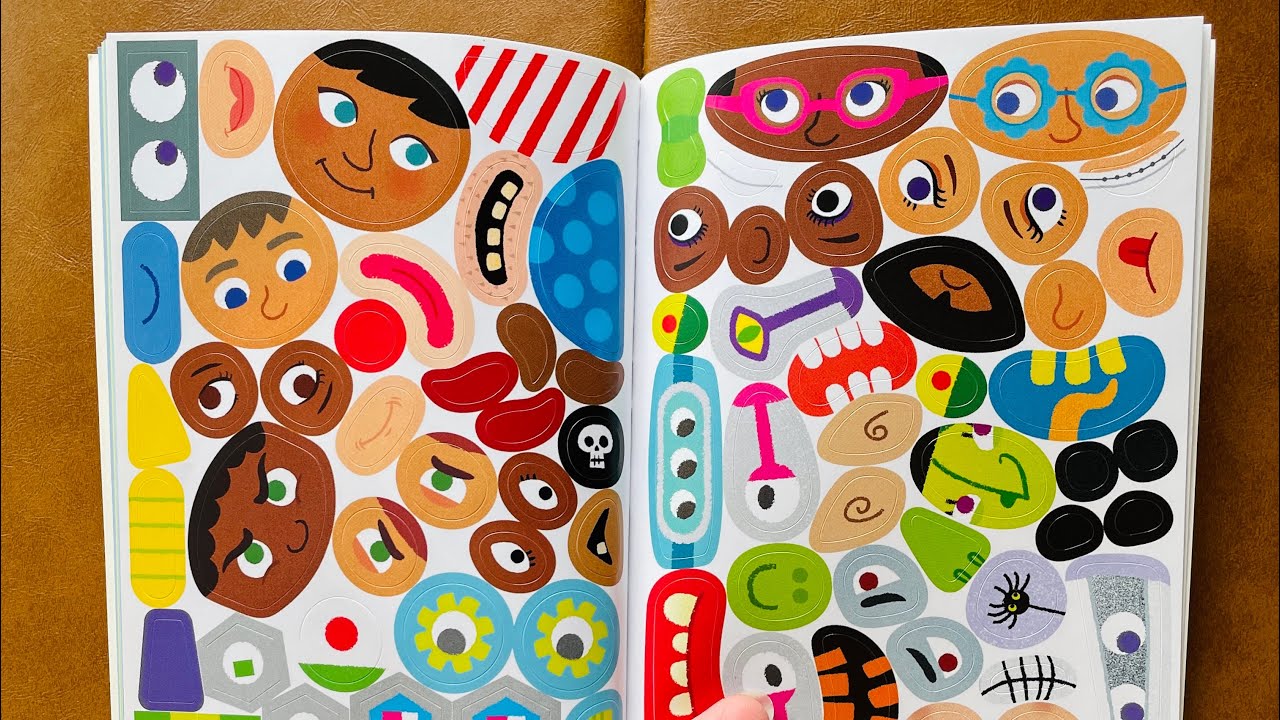 SÁCH DÁN HÌNH TRANG TRÍ GƯƠNG MẶT BÚP BÊ VUI NHỘN - FUNNY FACE STICKER BOOK (Chim Xinh)