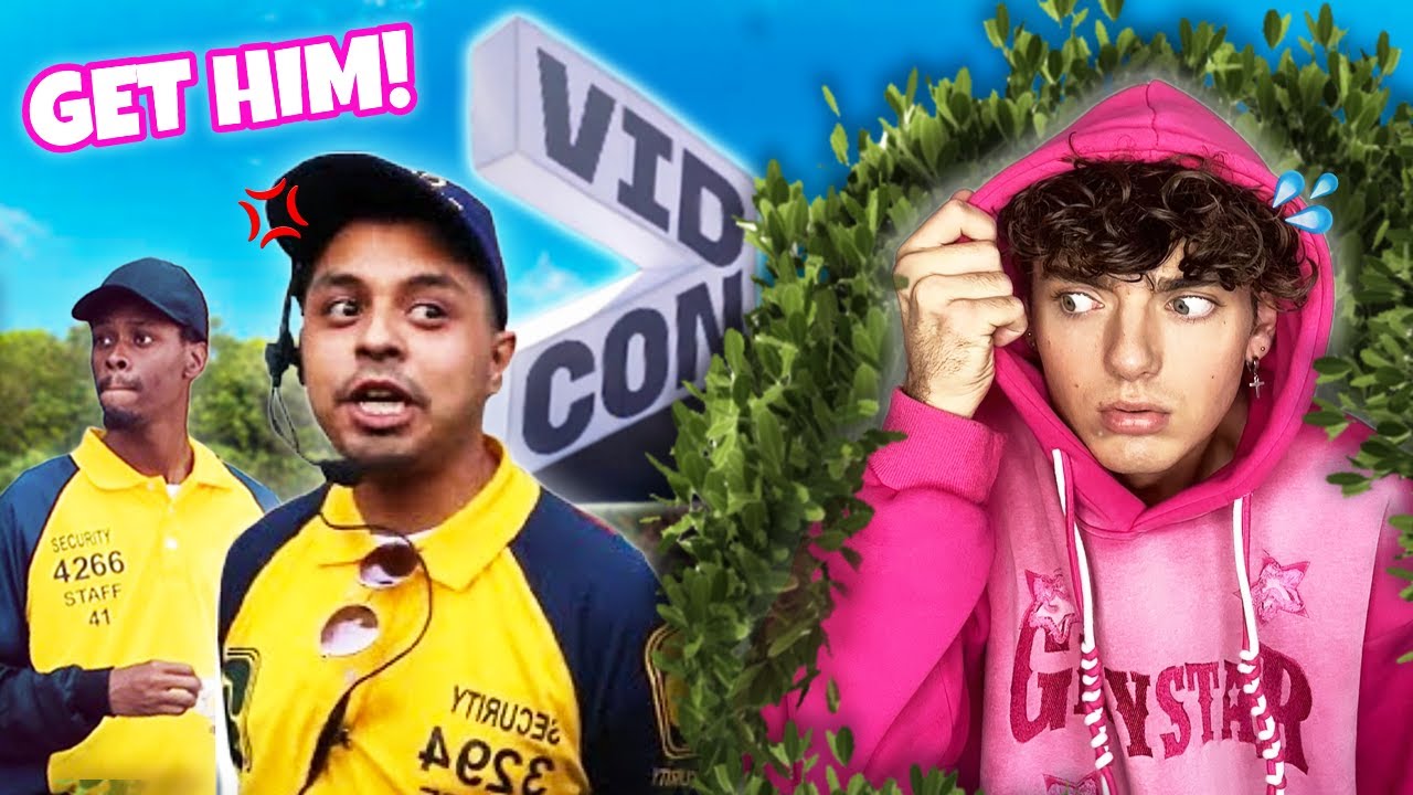 How I SNUCK Into Vidcon! (KICKED OUT)
