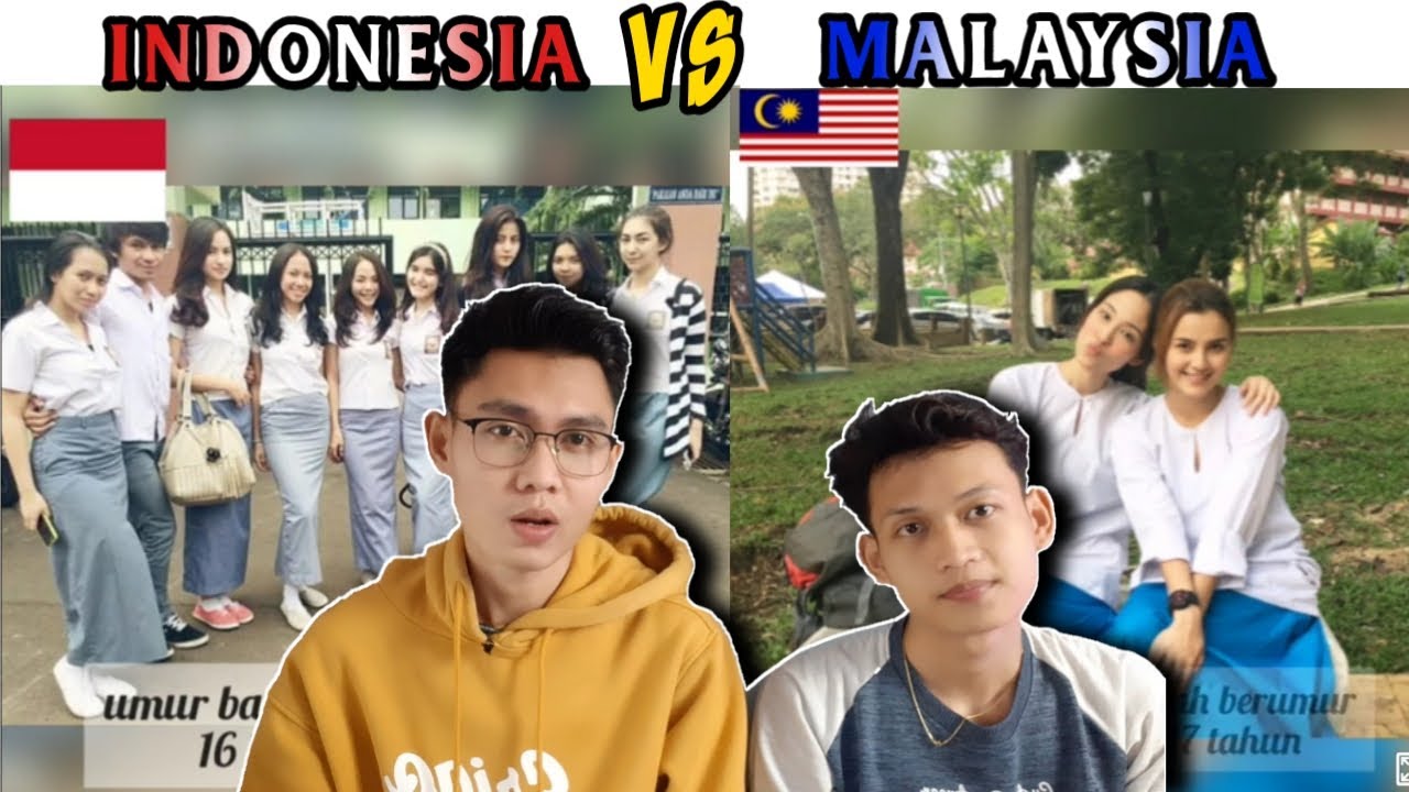 PERBEDAAN SERAGAM SEKOLAH MALAYSIA DAN INDONESIA (REACTION)