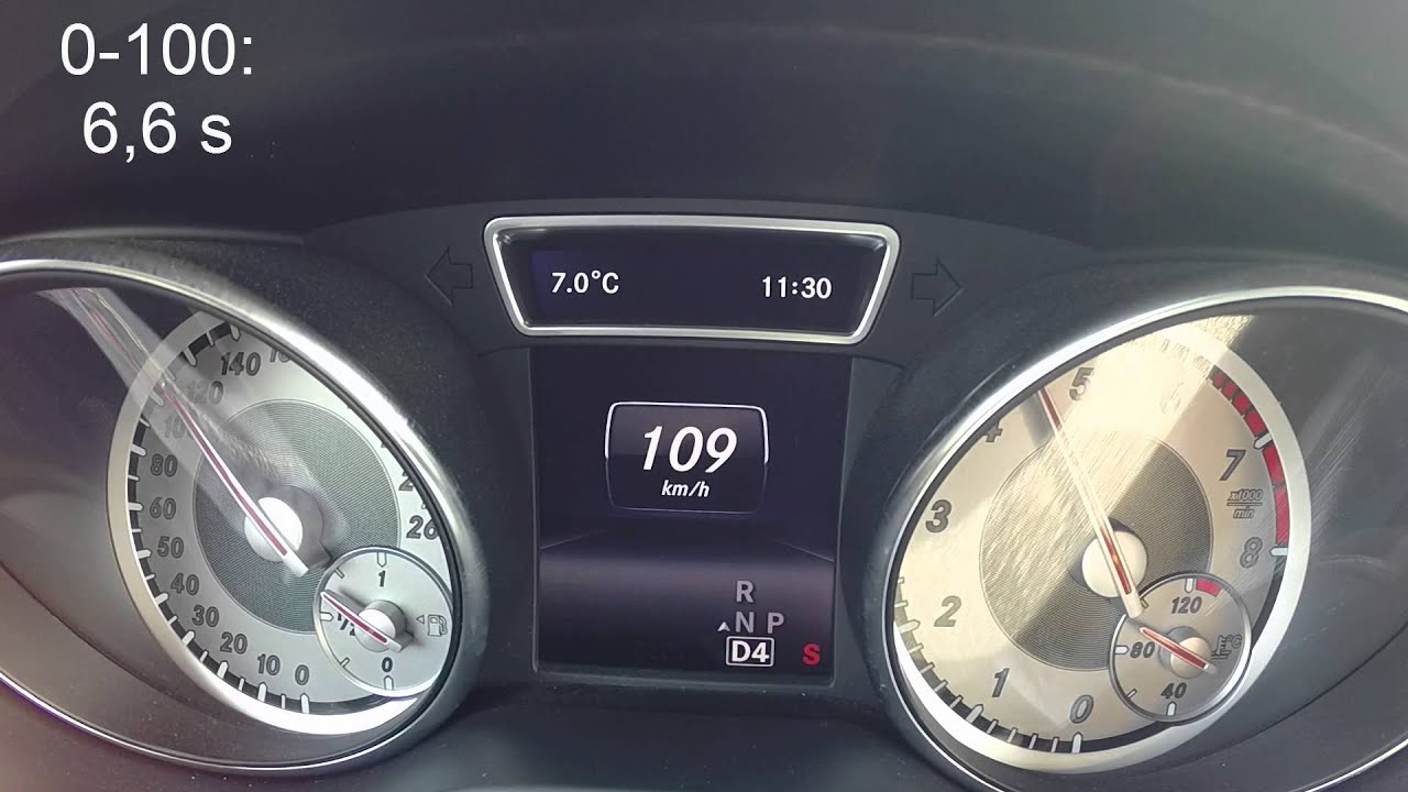 Mercedes-Benz CLA 250 4Matic Acceleration 0-100