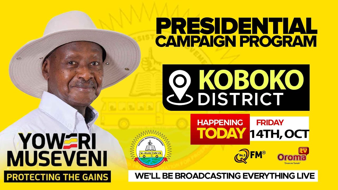 LIVE: PRESIDENT MUSEVENI CAMPAIGNS IN KOBOKO I OCTOBER 14, 2025