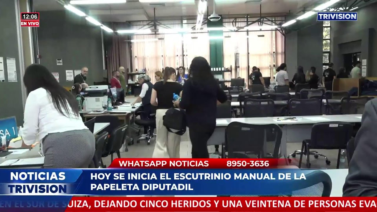 El TSE inicia hoy con el conteo manual de papeletas de diputados electos.