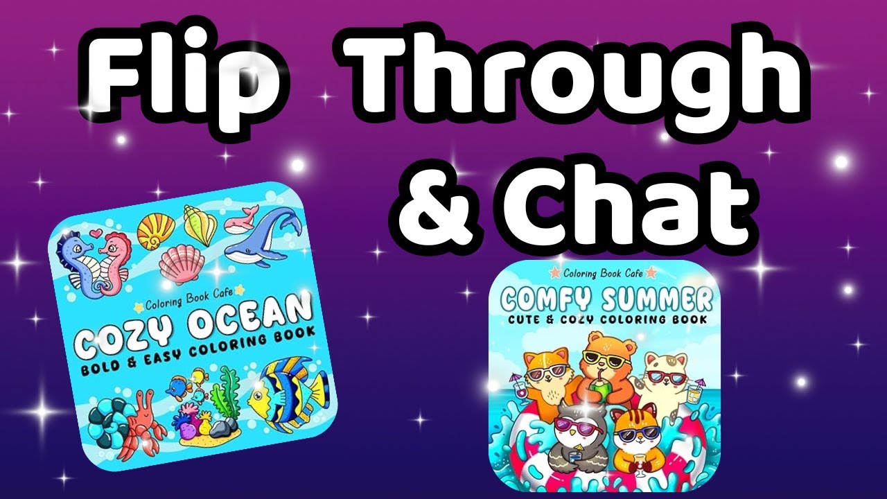 Flip Through and Chat - Coloring Book Cafe 