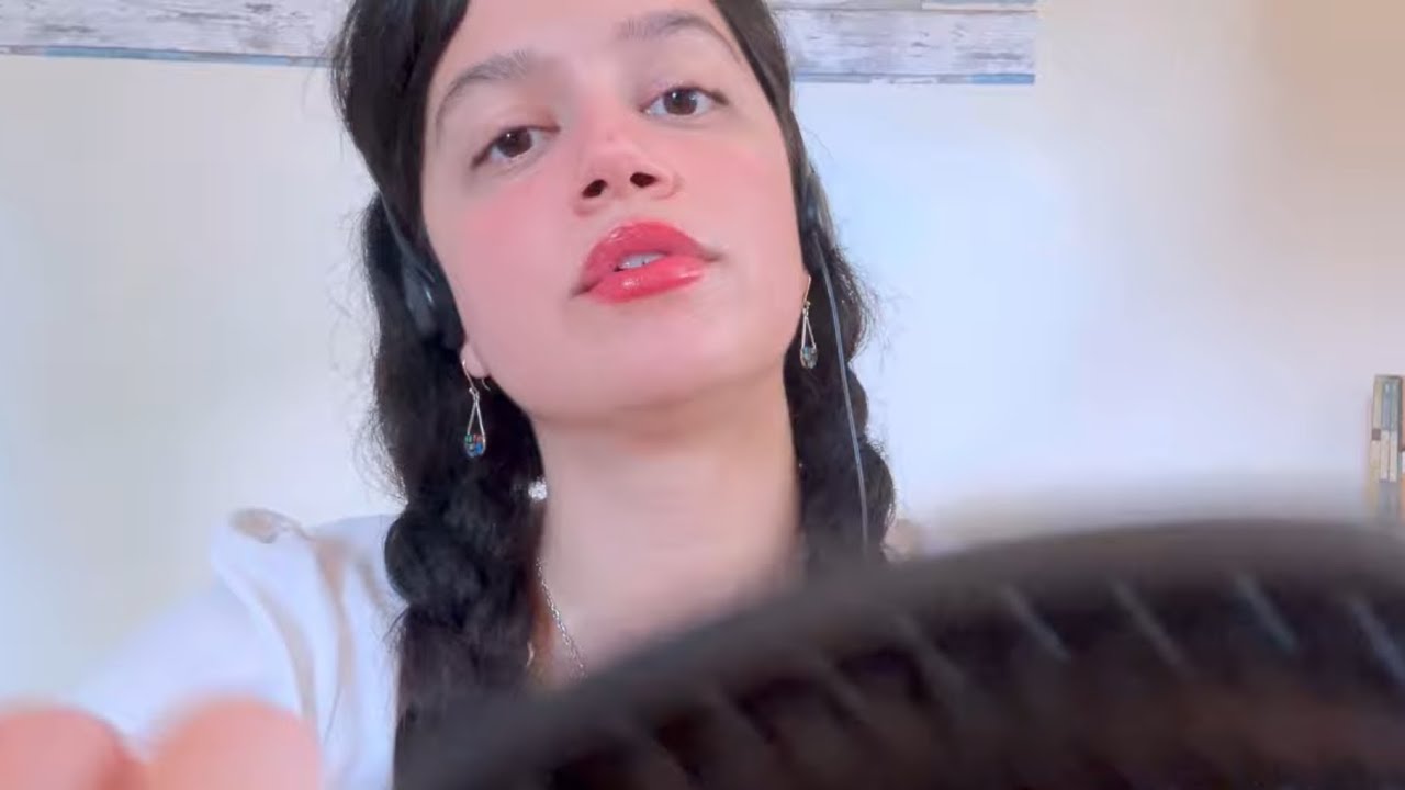 asmr • brushing + straightening your modest, demure hair