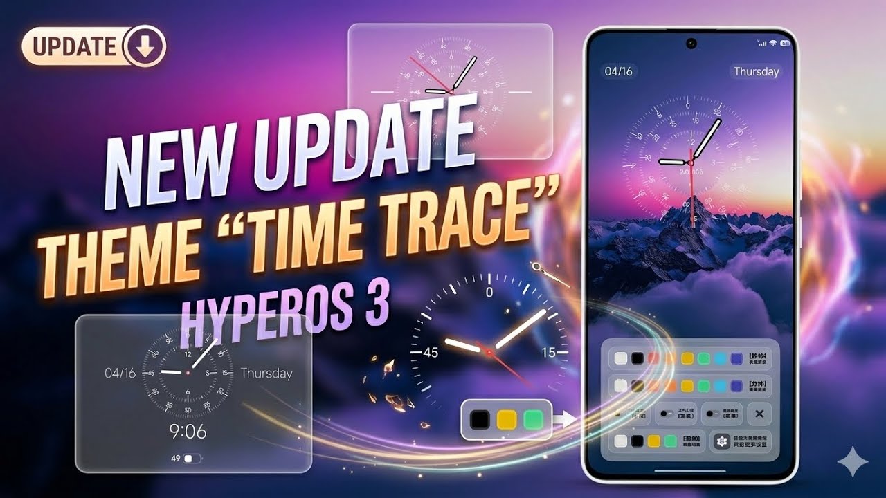Новое обновление: тема оформления &laquo;Time Trace&raquo; для Xiaomi HyperOS 3.