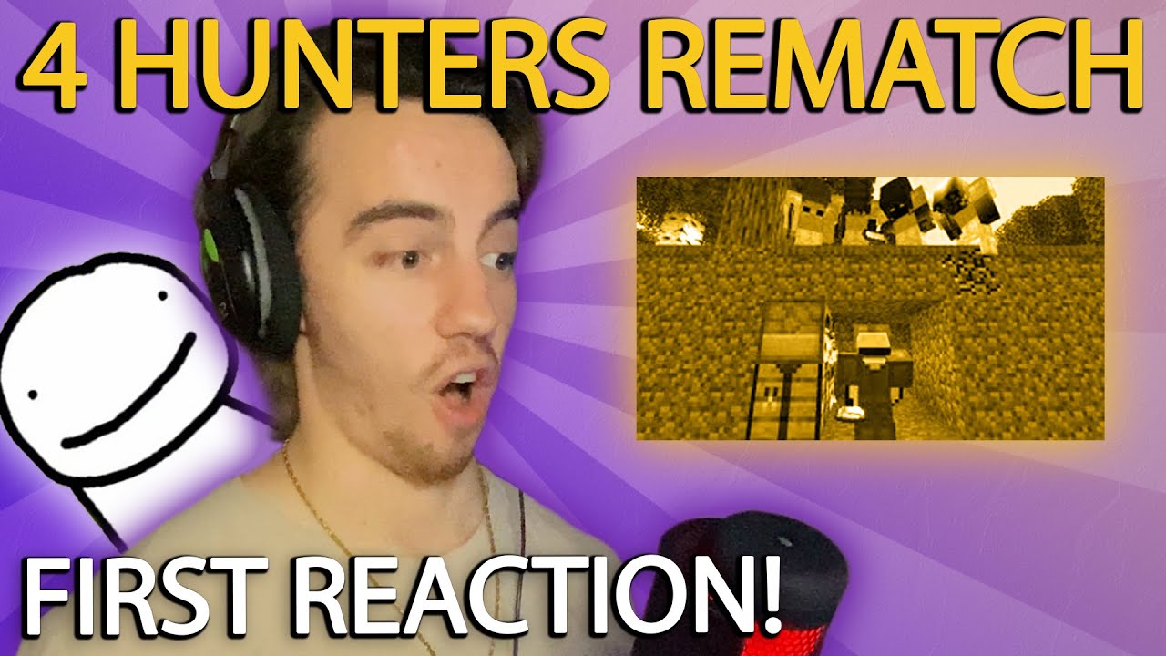 Tdot reacts to Dream's Minecraft Speedrunner vs 4 Hunters REMATCH!
