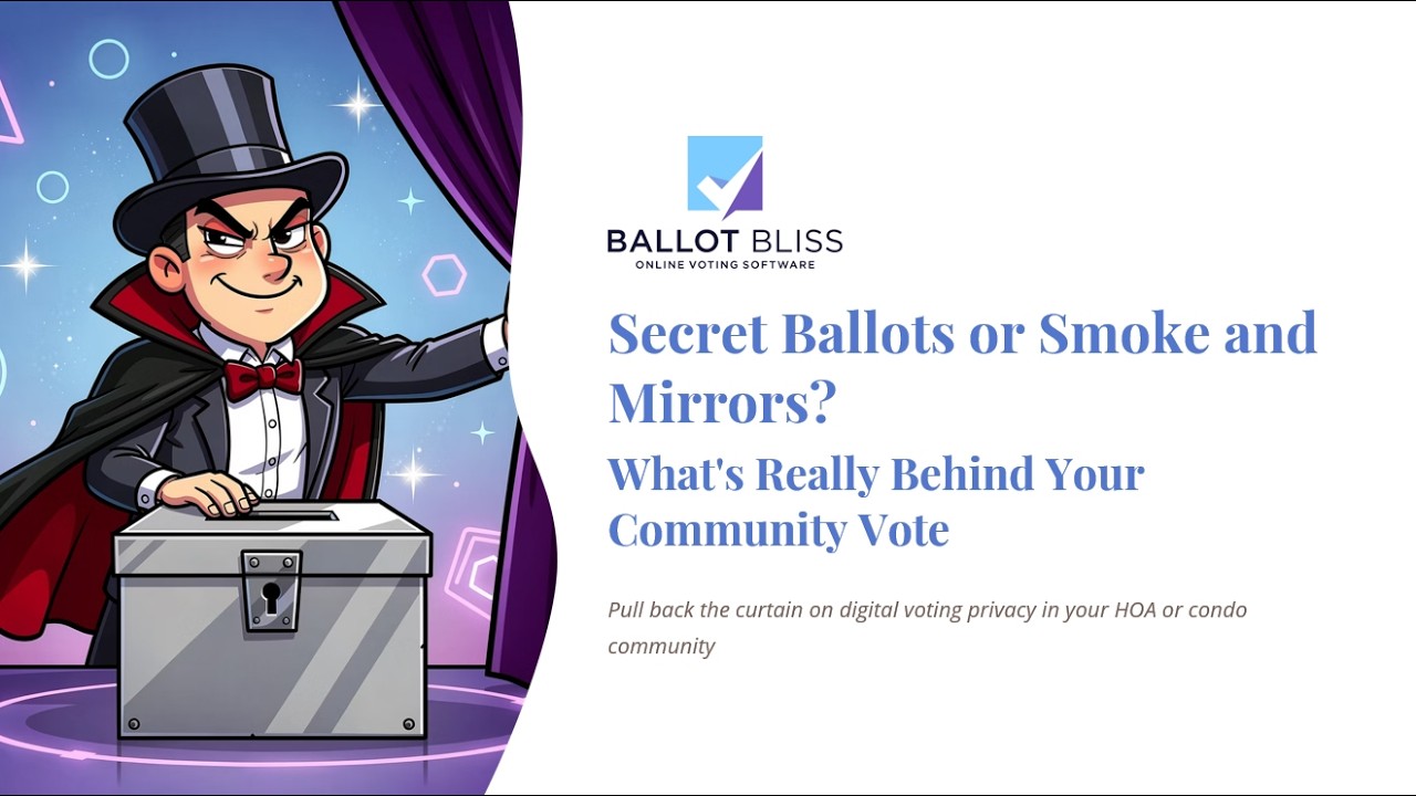 Secret Ballots or Smokes and Mirrors? What's Really Behind Your Community Vote