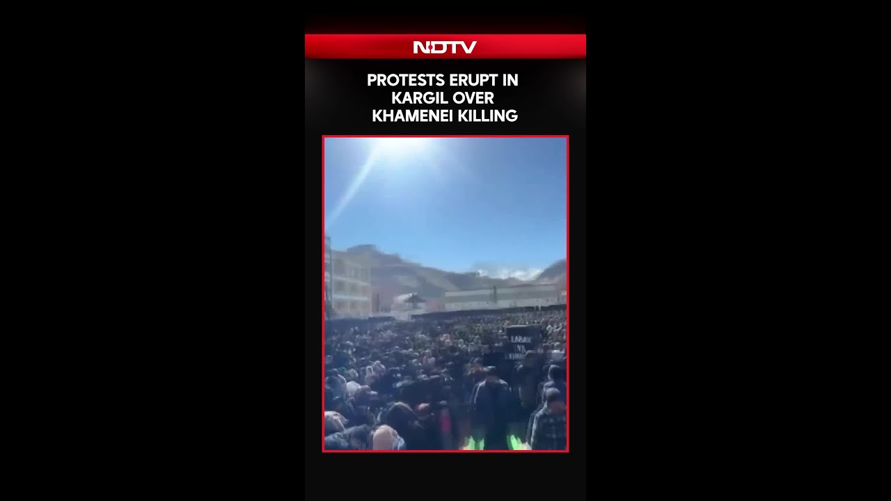 Protests Erupt In Kashmir, Ladakh Over Khamenei Killing, Security Heightened, Schools Closed