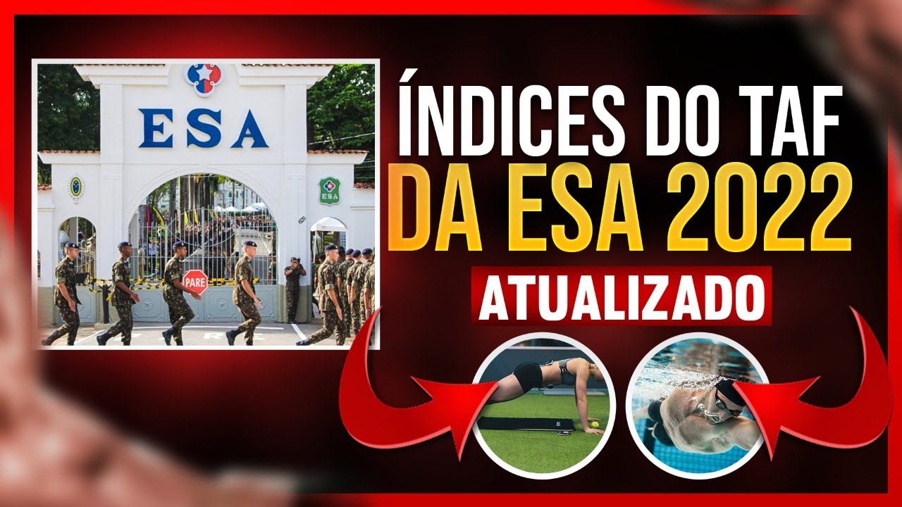 🏃🏽Os ÍNDICES do TAF (TESTE FÍSICO) da ESA 2022. (Guia ATUALIZADO)