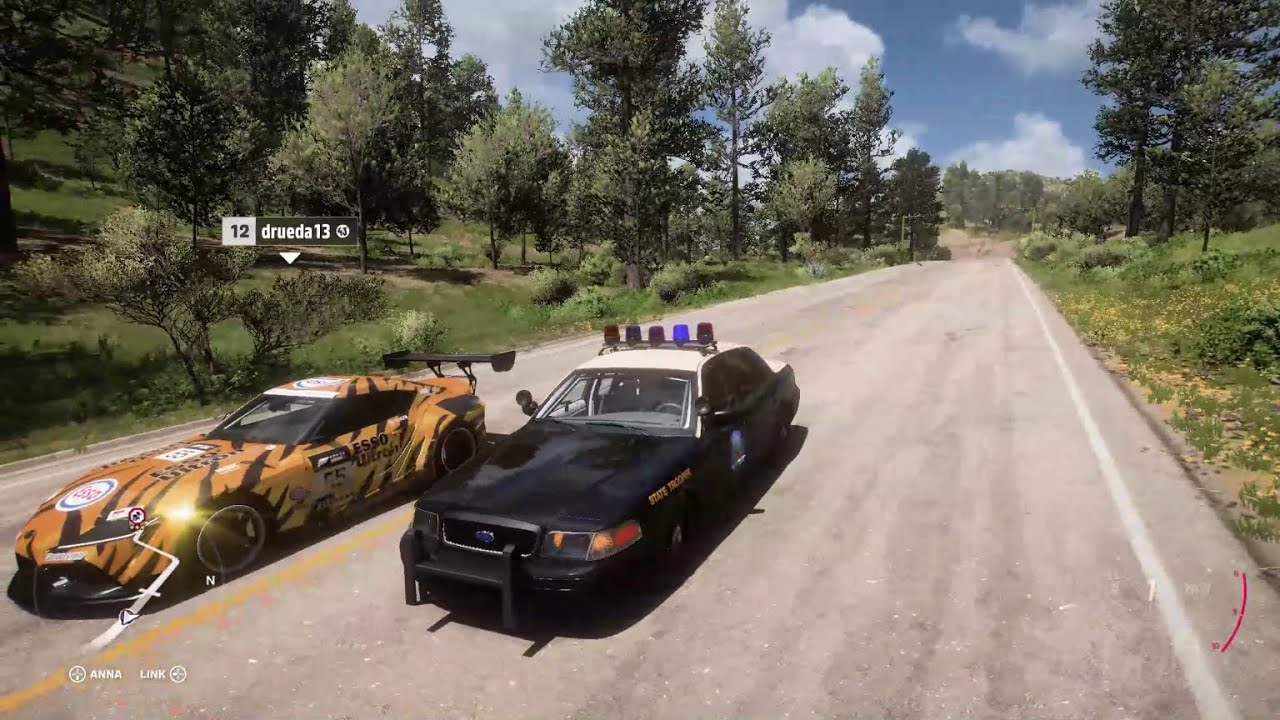 Forza Horizon 5 Insane Police Chase II. Crown Victoria Police Interceptor. Corvette, Bugatti, Supra