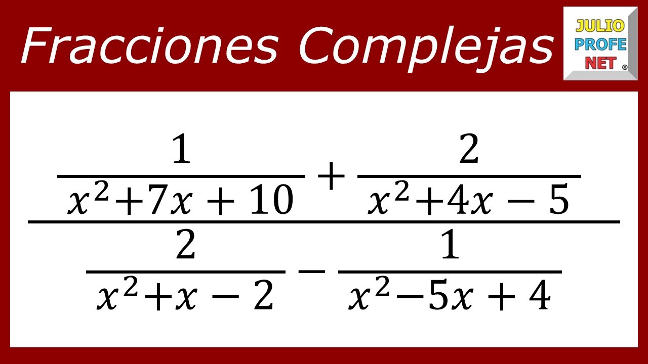 Fracciones complejas | Ej. 8 