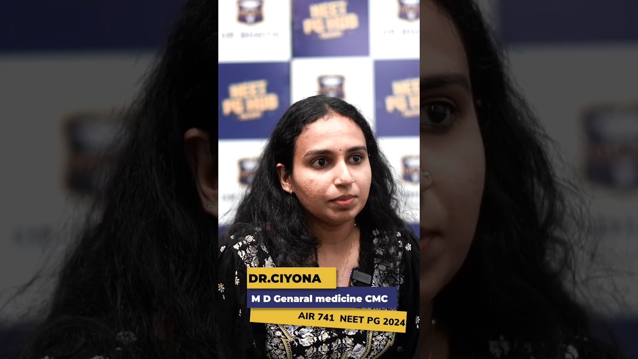 NEET PG 2024 AIR 741! | Dr. Ciyona&rsquo;s Success Story with DBMCI Calicut