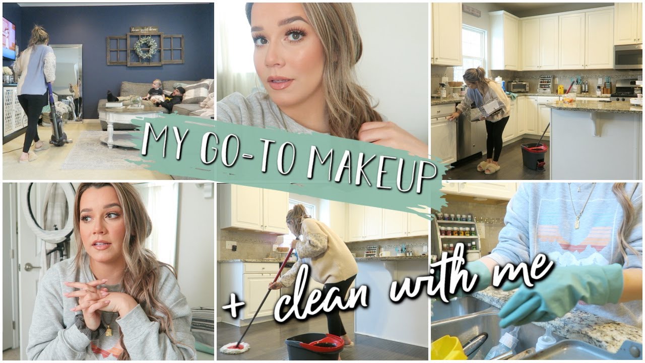 My Go-To Makeup Look & Clean With Me!