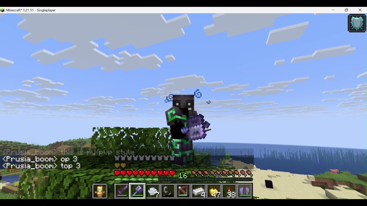 I mastered minecraft mace PVP.