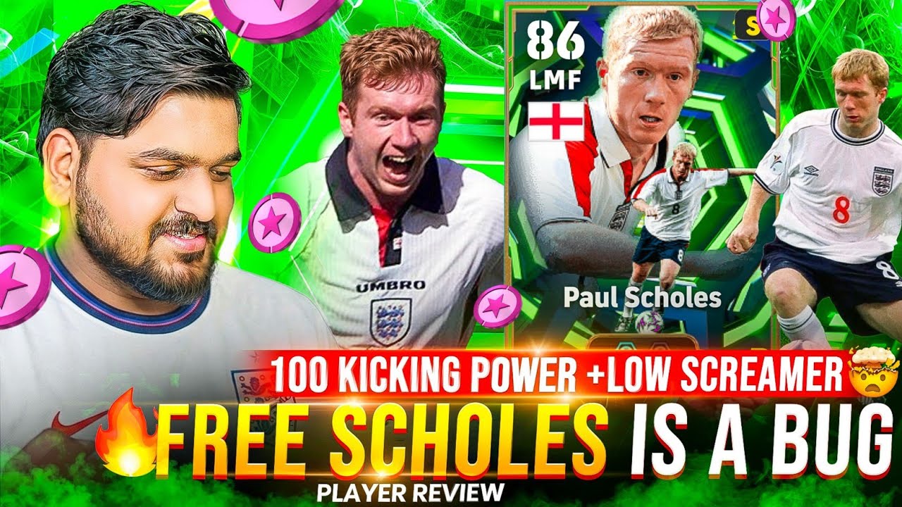 104 Free Epic Paul Scholes Is A Bug💥| 100+ Kicking Power & Low Screamer Premium Mid Gameplay Review 