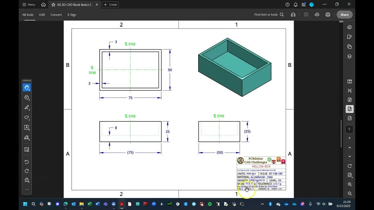 PCR CAD - 03 Aluminum Hollow Box Onshape Tutorial