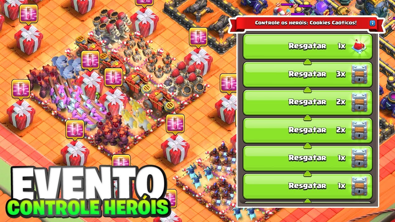 FÁCIL! COMO COMPLETAR OS ÚLTIMOS 10 DESAFIOS DO EVENTO CONTROLE OS HERÓIS RÁPIDO CLASH OF CLANS!