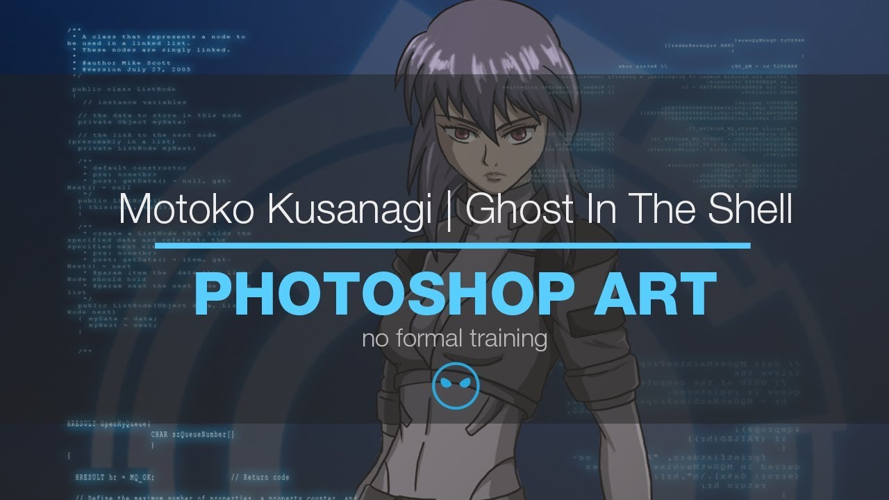 Photoshop Art | Motoko Kusanagi (Ghost In The Shell)
