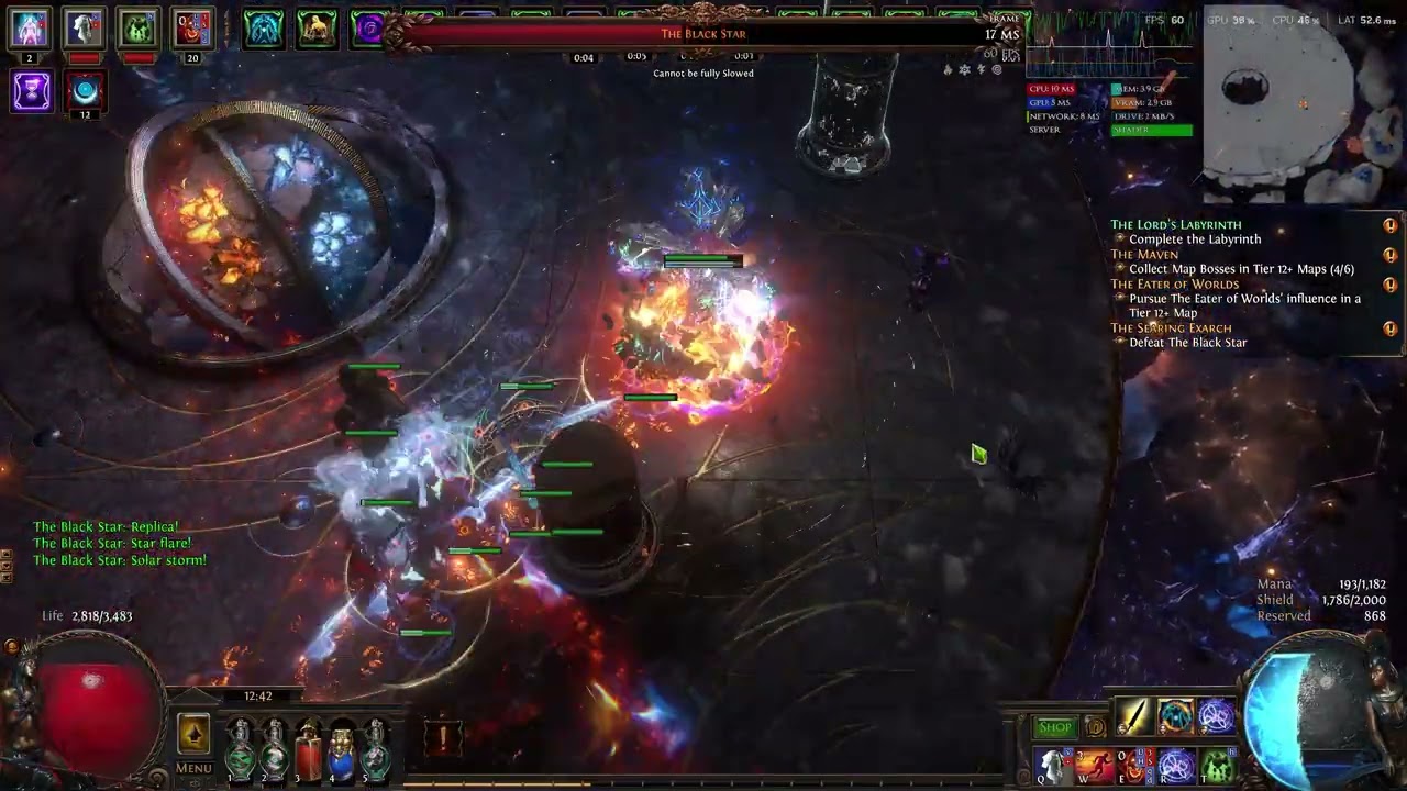 Path of Exile PoE 3.28 Mirage Polaric Void The Black Star (Poison SRS Summon Raging Spirit Build)