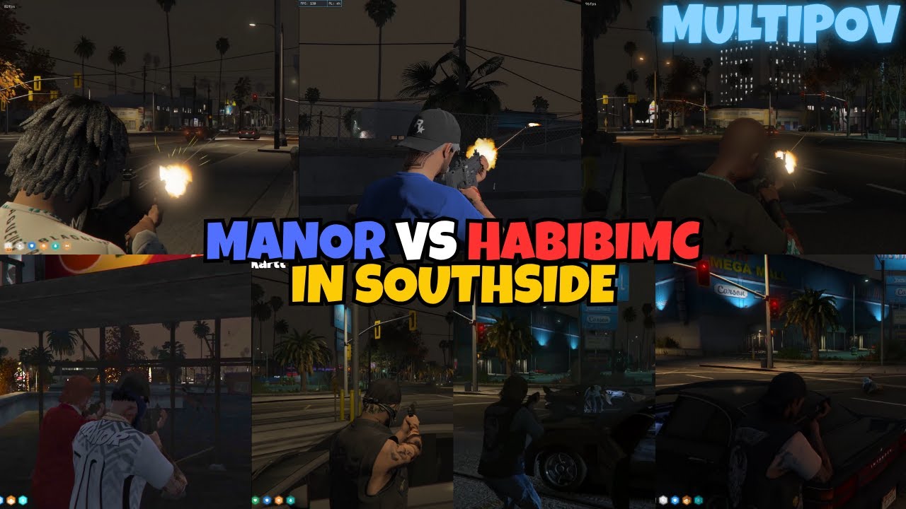 Manor vs Habibi MC 6v5 in SouthSide | MultiPOVs | NOPIXEL 4.0 GTA RP