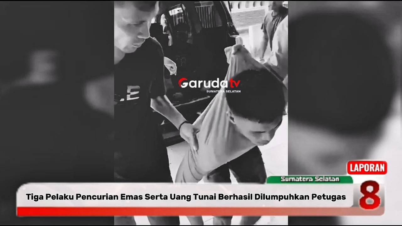 TIGA PELAKU PENCURIAN EMAS SERTA UANG TUNAI BERHASIL DI LUMPUHKAN PETUGAS