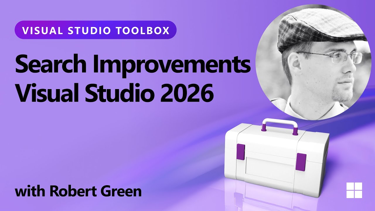 Улучшения поиска в Visual Studio 2026
