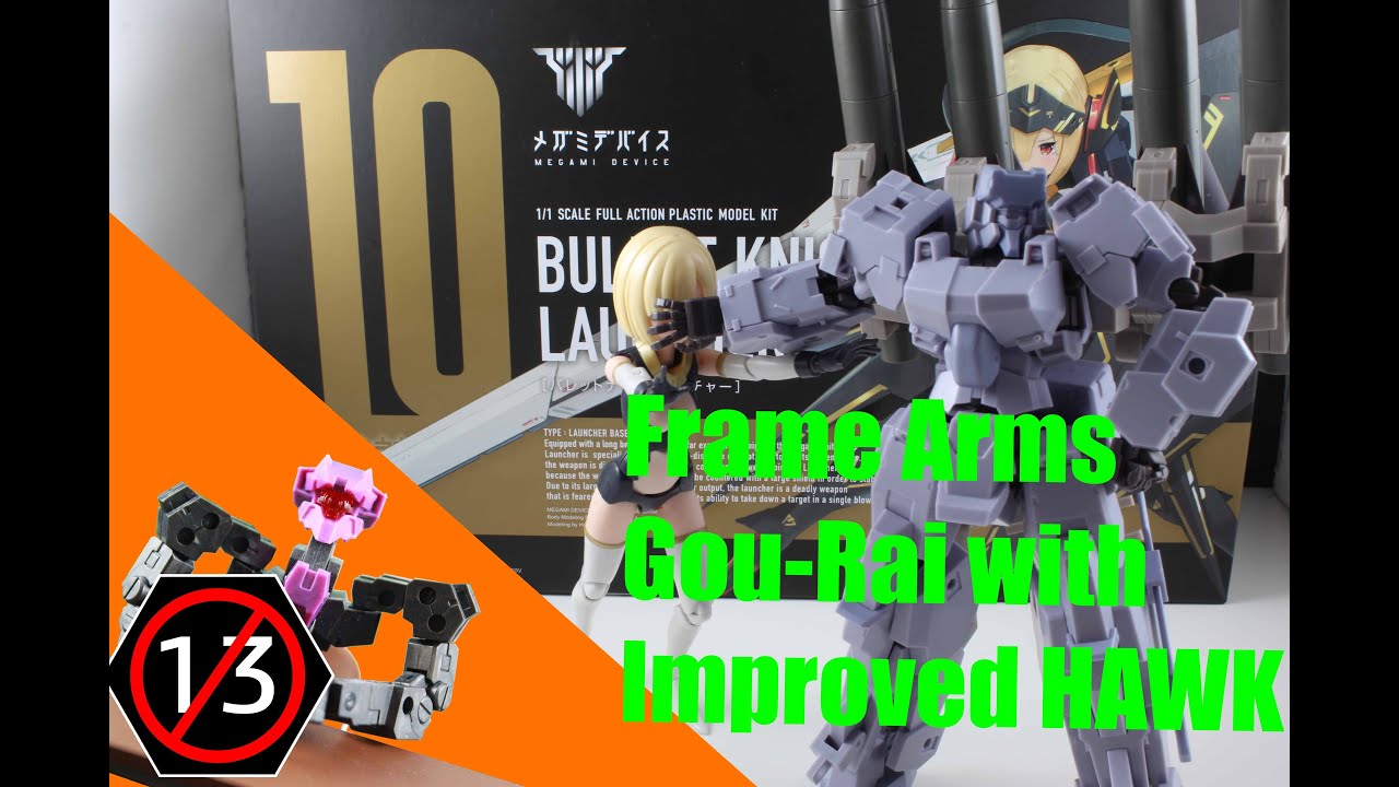 Stop-motion Model Review 010 - Frame Arms: Gou-Rai with Improved HAWK