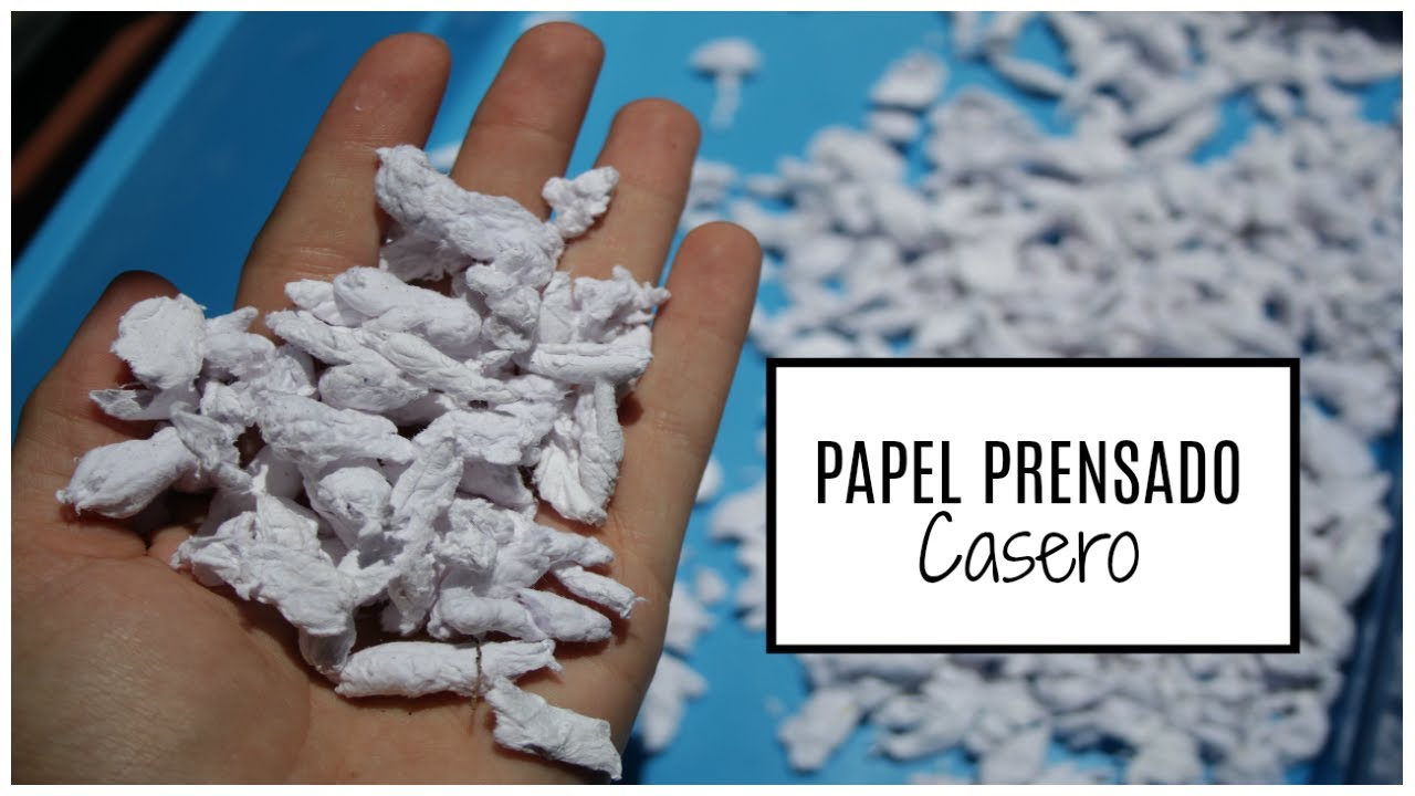 CÓMO HACER PAPEL PRENSADO CASERO | DIY