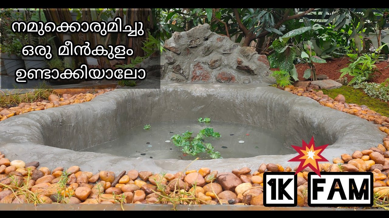 ചുരുങ്ങിയ ചിലവിൽ വീട്ടുമുറ്റത്തൊരു കിടിലൻ മീൻകുളം / Fish Pond @ premise in ( low cost )