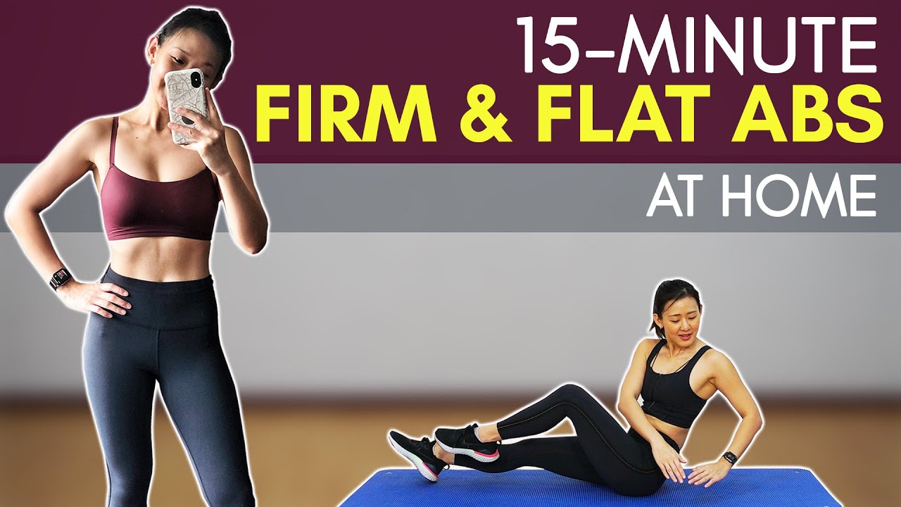 15-Minute Firm & Flat Abs At Home (No Equipment) | Joanna Soh