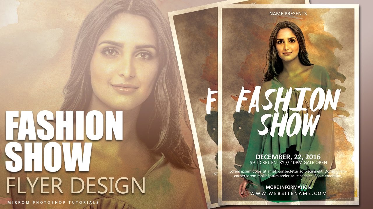 Create a Fashion Show Flyer Photoshop Tutorial