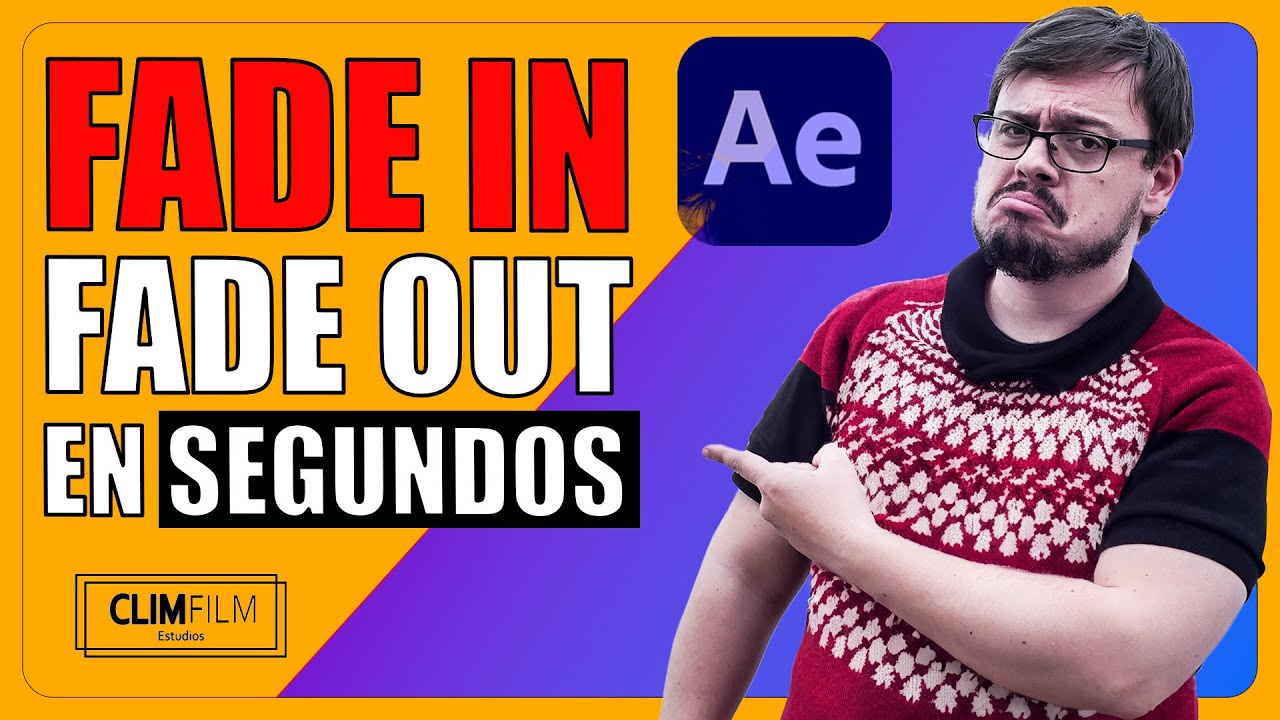 &iexcl;EN 3 SEGUNDOS! C&oacute;mo hacer FADE IN o FADE OUT en AFTER EFFECTS 👇 COMO usar AFTER EFFECTS