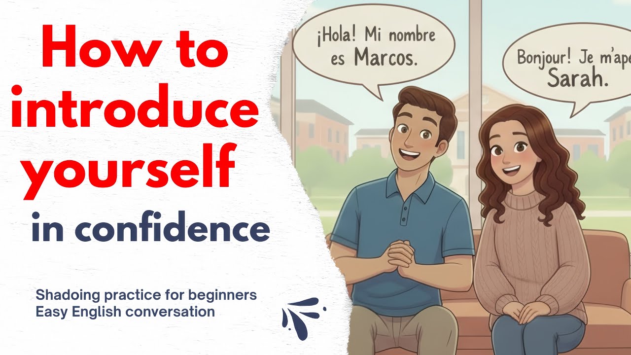 How to introduce yourself with confidence in English / easy conversation for beginners 