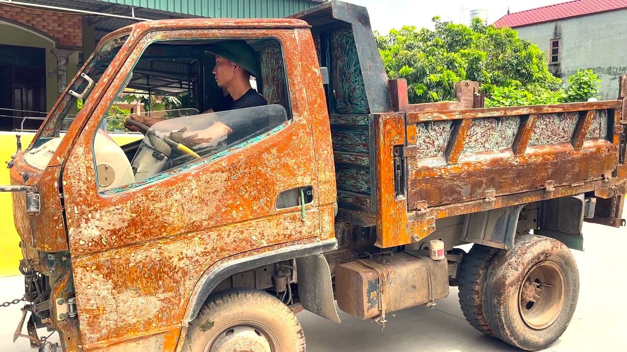 💡 Project to restore rusted and damaged old Hyundai truck // P7 All Process of Restoring DUMP TRUCK