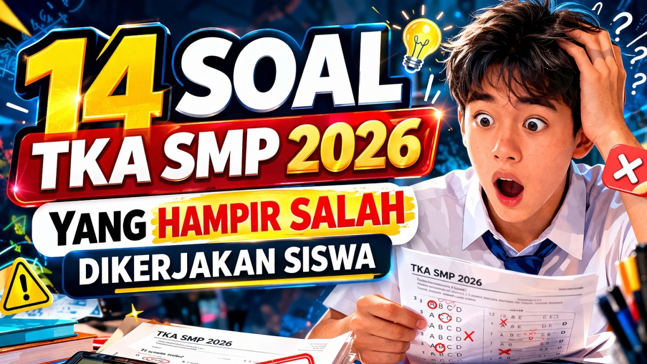 14 SOAL TKA SMP 2026 YANG HAMPIR SALAH DIKERJAKAN SISWA (Part 1)